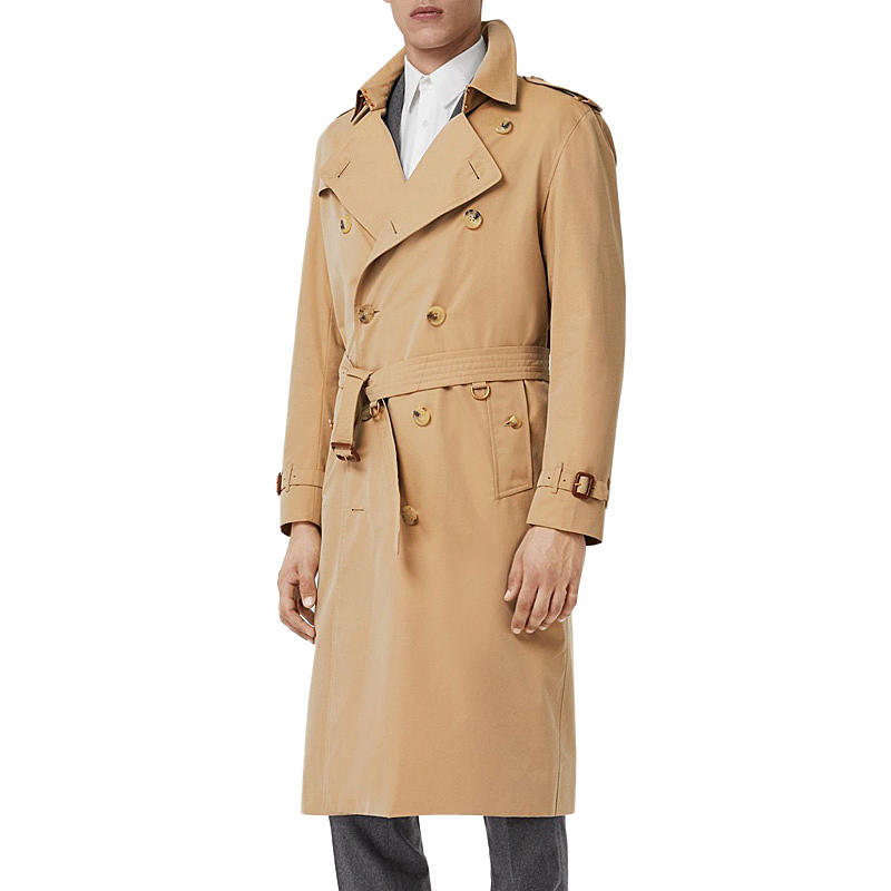【男款】 qh burberry 巴宝莉 男士卡其色风衣 4073486