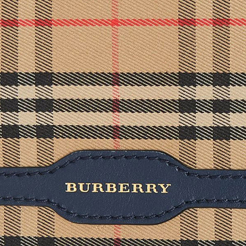 burberry巴宝莉男士驼色格纹双折钱包4078039