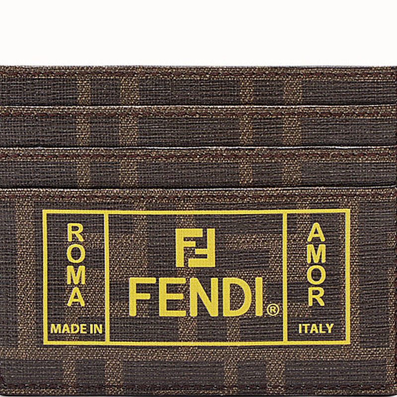 【男款】 fendi 芬迪 男士棕色卡包 7m0164-a7sb-f17hw