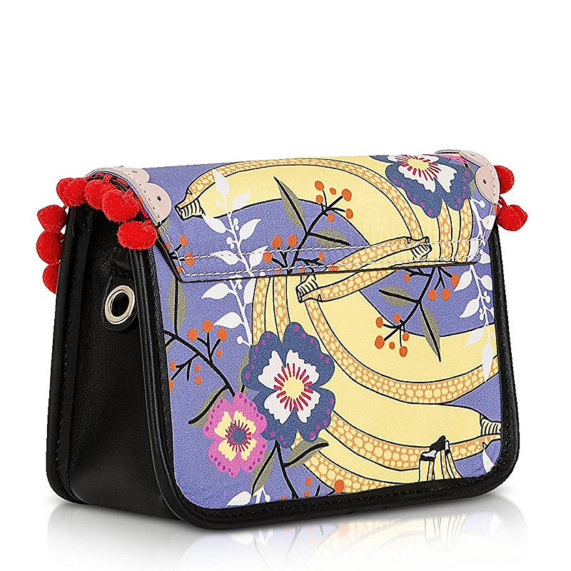 furla 包包 【女款】 furla 芙拉 女士多彩紫色缎面皮革单肩斜挎包