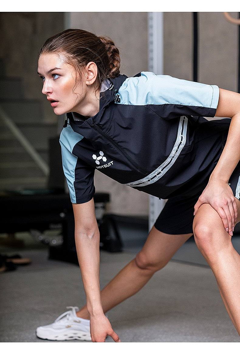 【女款】 hotsuit暴汗服运动套装女士休闲运动服短袖健身爆汗服