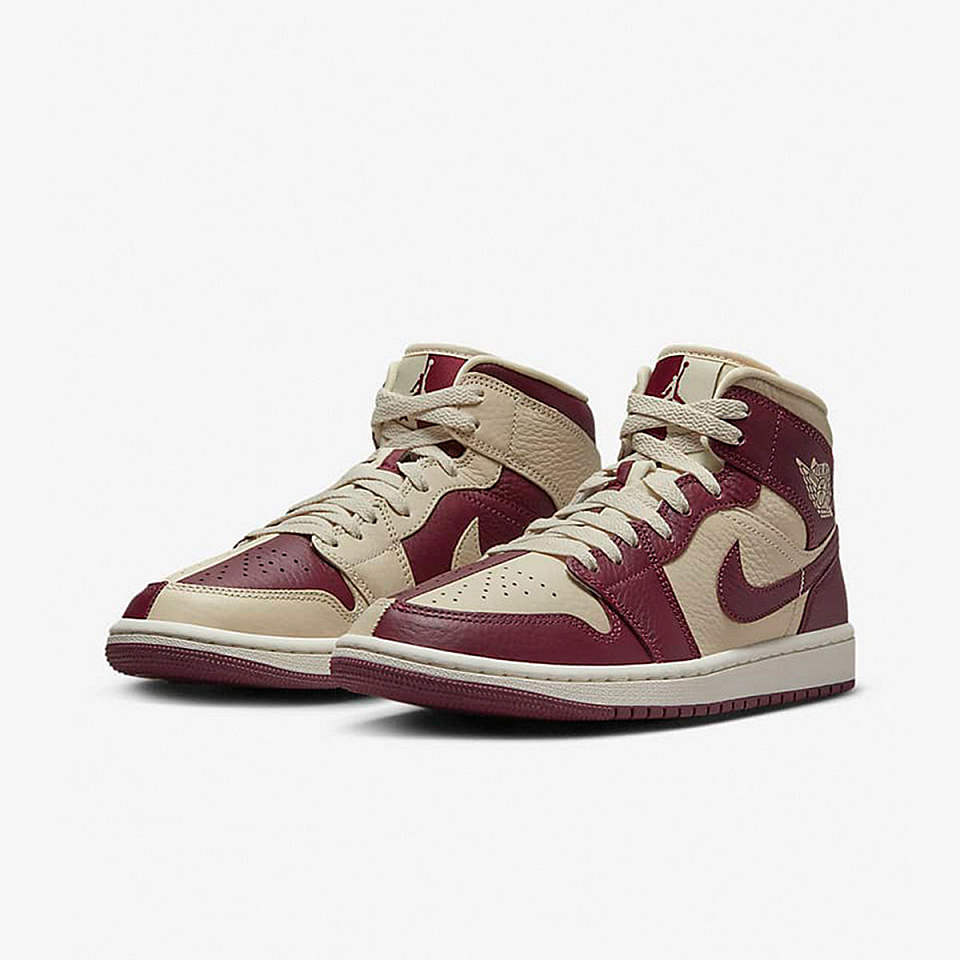 耐克airjordan1aj1酒红阴阳鸳鸯复古中高帮篮球鞋
