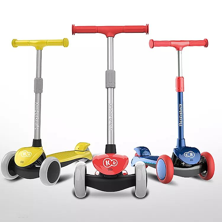 kinderkraft滑板车儿童溜溜车阳光黄