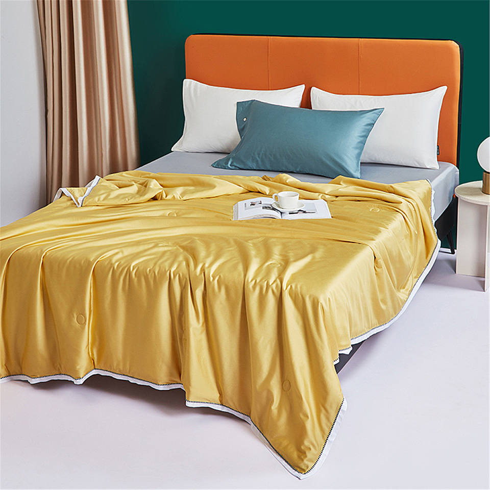 80s凉感丝夏凉被透气夏被凉感丝空调被可水洗凉感丝夏被