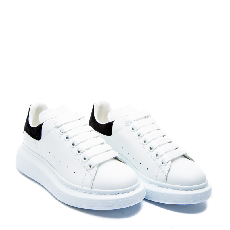 女性】 ALEXANDER MCQUEEN 亚历山大·麦昆女士白色拼黑色休闲运动