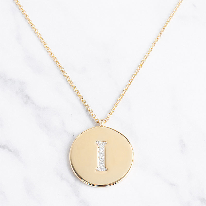 女款apmmonaco女士金色字母项链ac3880oxyi