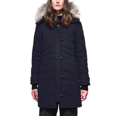 女款 Canada Goose 加拿大鹅女士深蓝色白鸭绒郊狼毛领羽绒服90l Navy 全民海淘纵有等待 终究值得