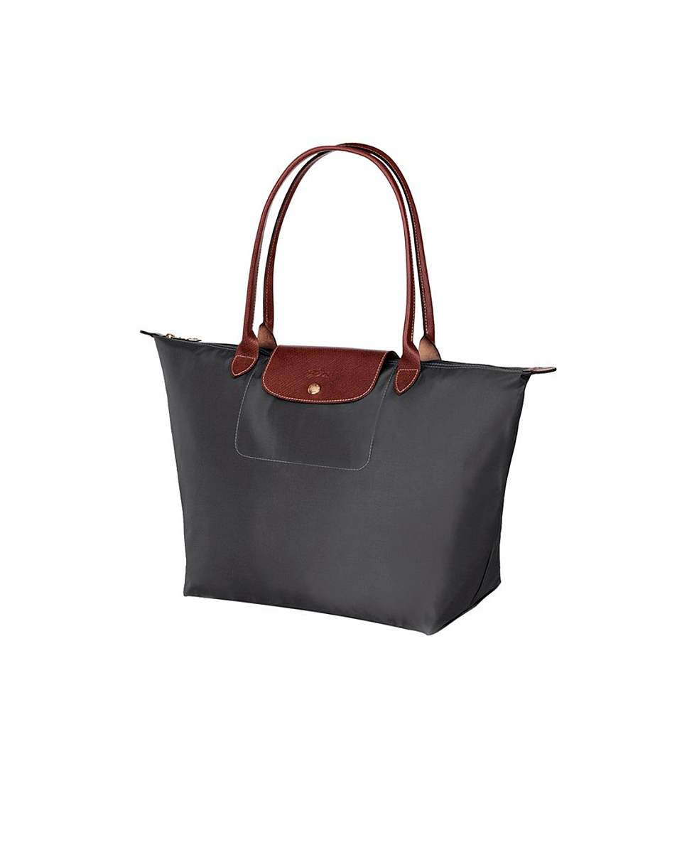 longchamp珑骧lepliage系列女士logo拼接大号手提包1899089300