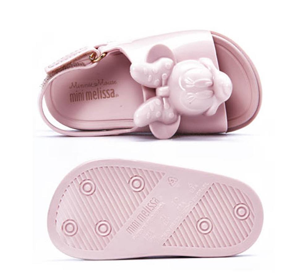 【女童】 melissa梅丽莎夏季新款女童儿童鞋米老鼠平底纯色凉拖鞋1606