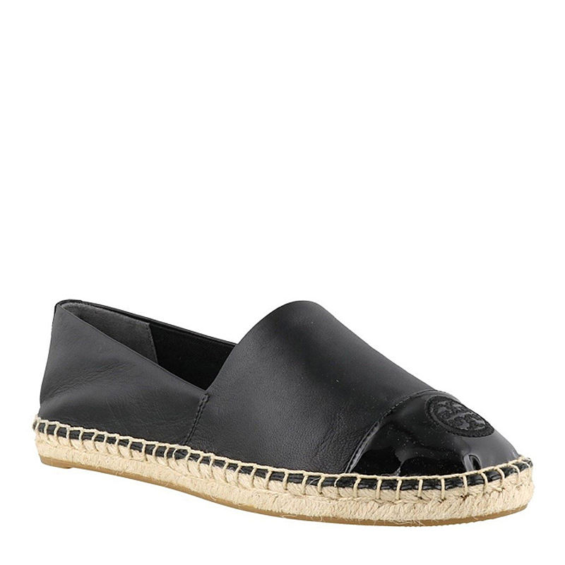 【女款】 toryburch托里伯奇女士黑色休闲渔夫鞋61194-004