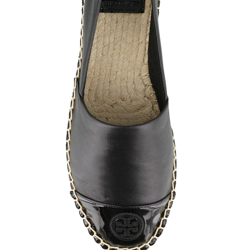 【女款】 toryburch托里伯奇女士黑色休闲渔夫鞋61194-004